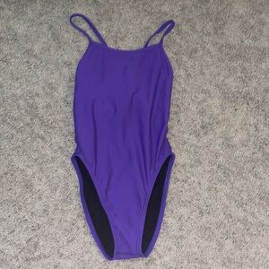 Jolyn Brandon Purple Fixed Back Onesie